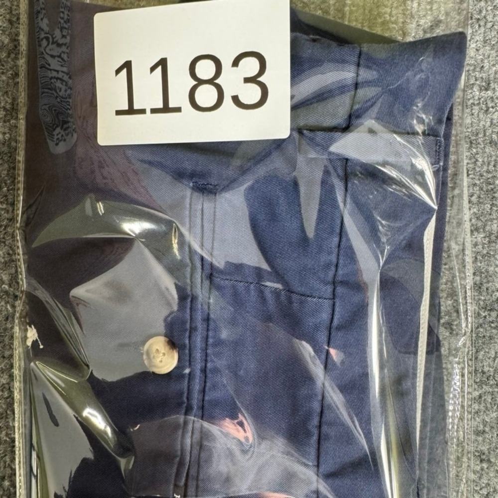 Polo Ralph Lauren Chino Shorts 36 Embroidered Pony Stretch Classic Fit Navy Blue - Picture 8 of 8